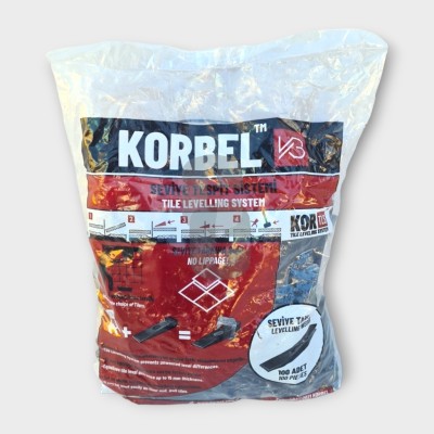 Система за подравняване на плочки KORBEL - КЛИНЧЕТА в пакет 100бр.